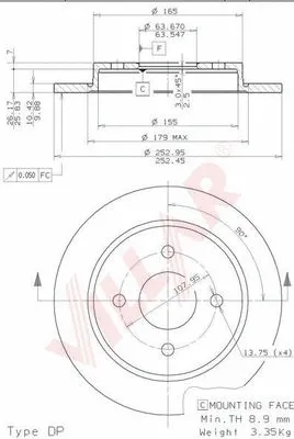Brake Disc (628.1544)
