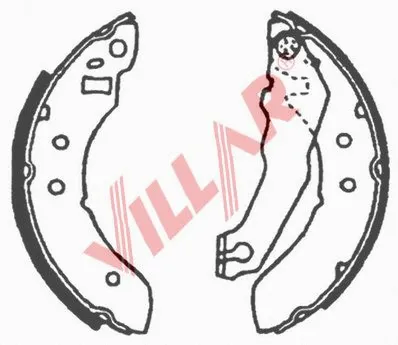 Brake Shoe Set (629.0600)