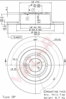 Brake Disc (628.1440)