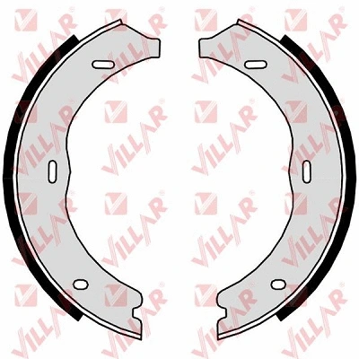 Brake Shoe Set, parking brake (629.0303)
