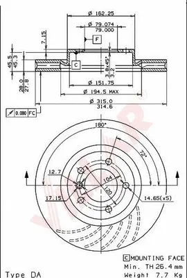 Brake Disc (628.1860)