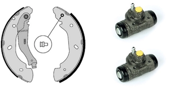 Brake Shoe Set (608.8120)