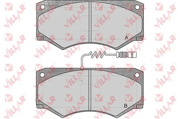 Brake Pad Set, disc brake (626.0660)