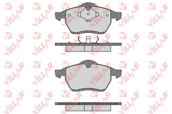 Brake Pad Set, disc brake (626.0612)