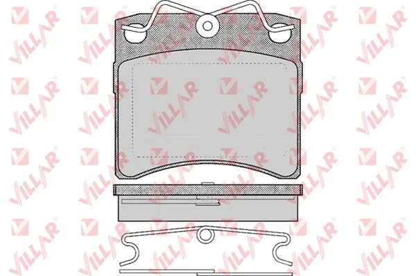 Brake Pad Set, disc brake (626.0437)
