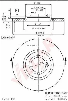 Brake Disc (628.1624)