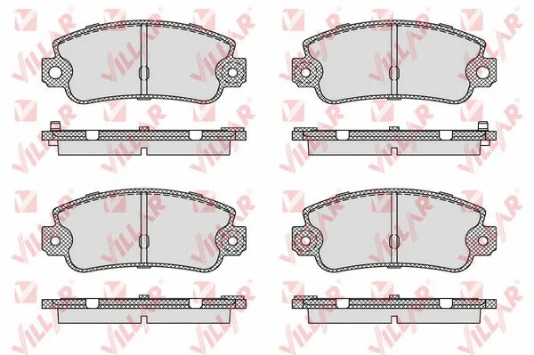 Brake Pad Set, disc brake (626.0128)