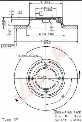 Brake Disc (628.1070)