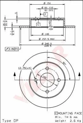 Brake Disc (628.1342)