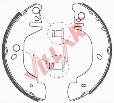 Brake Shoe Set (629.0654)