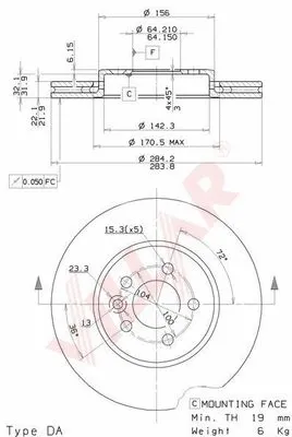 Brake Disc (628.1438)