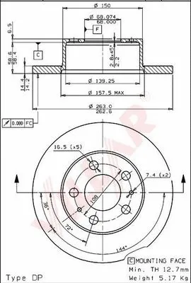 Brake Disc (628.1628)