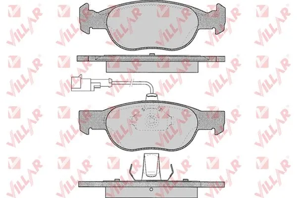 Brake Pad Set, disc brake (626.0424)