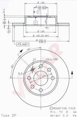 Brake Disc (628.1044)