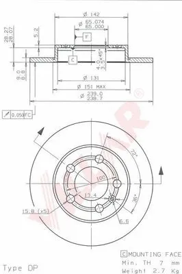Brake Disc (628.1699)