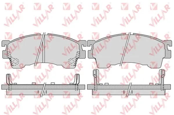 Brake Pad Set, disc brake (626.1017)