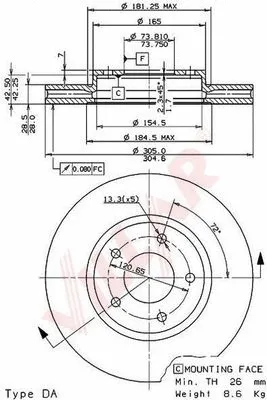 Brake Disc (628.1894)