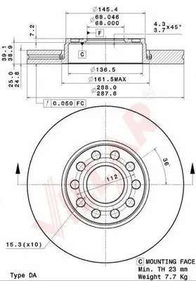 Brake Disc (628.2204)