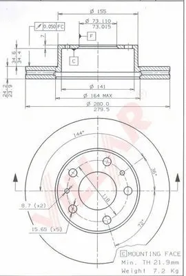 Brake Disc (628.0291)