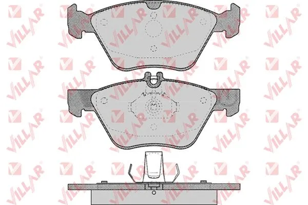Brake Pad Set, disc brake (626.0406)