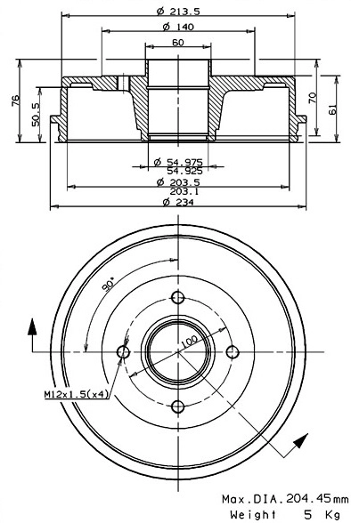 Brake Drum (627.0269)
