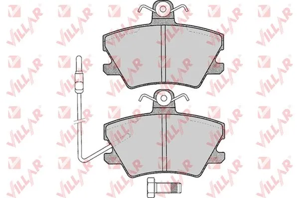Brake Pad Set, disc brake (626.0285)