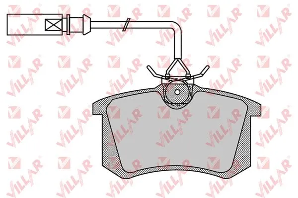 Brake Pad Set, disc brake (626.0980)