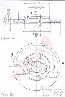 Brake Disc (628.1230)