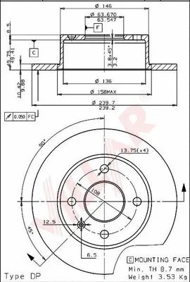 Brake Disc (628.0306)