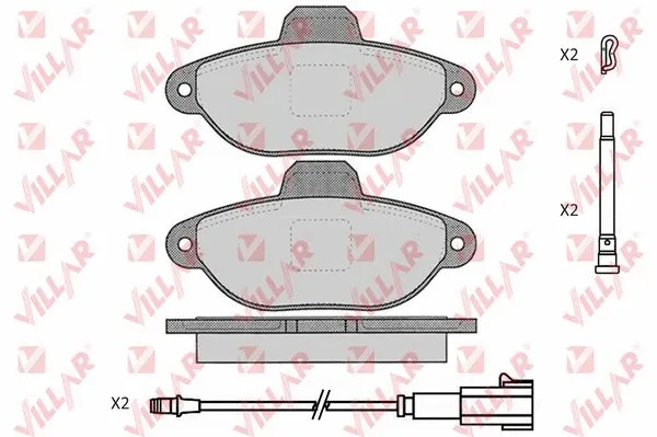 Brake Pad Set, disc brake (626.1906)