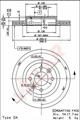 Brake Disc (628.0554)