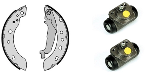 Brake Shoe Set (608.8051)
