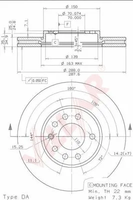 Brake Disc (628.0486)