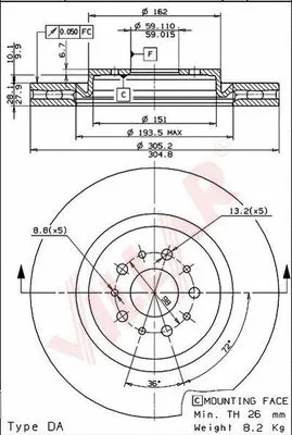 Brake Disc (628.1561)