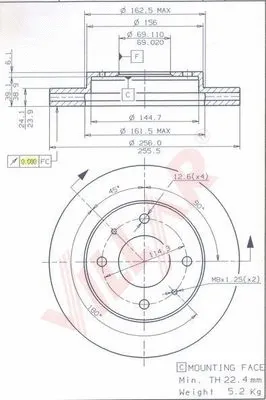 Brake Disc (628.1223)