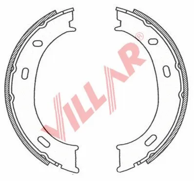 Brake Shoe Set, parking brake (629.0786)