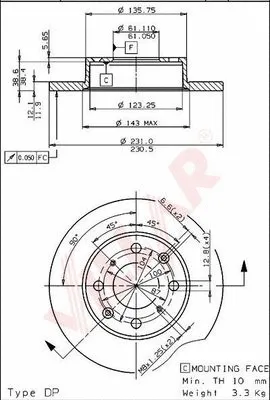 Brake Disc (628.1717)