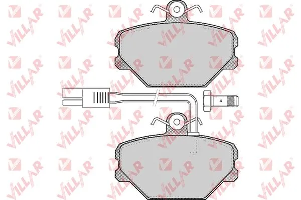 Brake Pad Set, disc brake (626.0468)