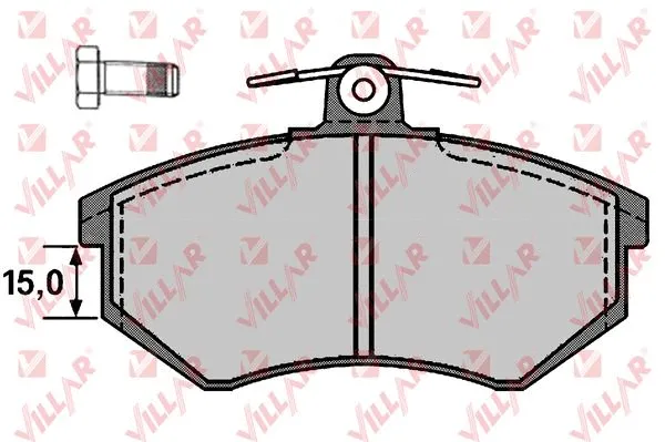 Brake Pad Set, disc brake (626.0216)