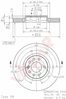 Brake Disc (628.1889)