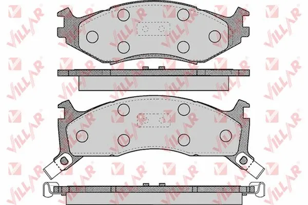 Brake Pad Set, disc brake (626.0455)