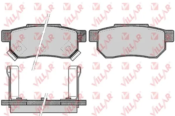Brake Pad Set, disc brake (626.0507)