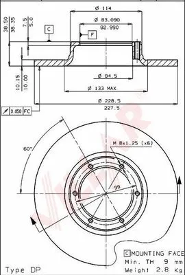 Brake Disc (628.1144)