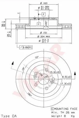 Brake Disc (628.2007)
