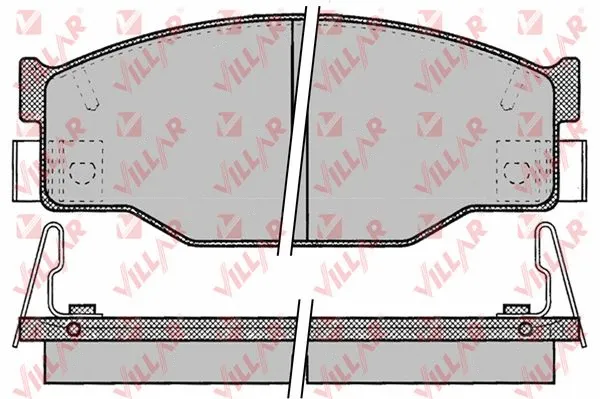 Brake Pad Set, disc brake (626.0054)