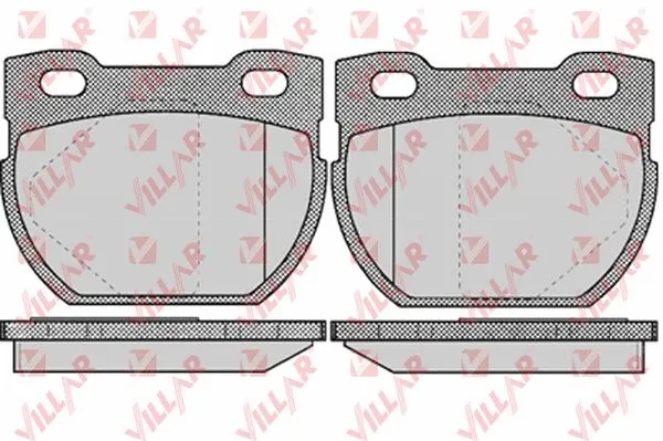 Brake Pad Set, disc brake (626.0611)