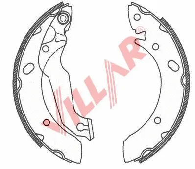 Brake Shoe Set (629.0733)