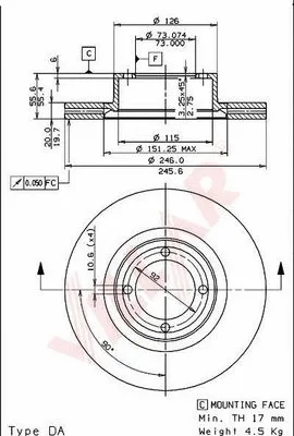Brake Disc (628.1034)