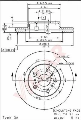 Brake Disc (628.1644)