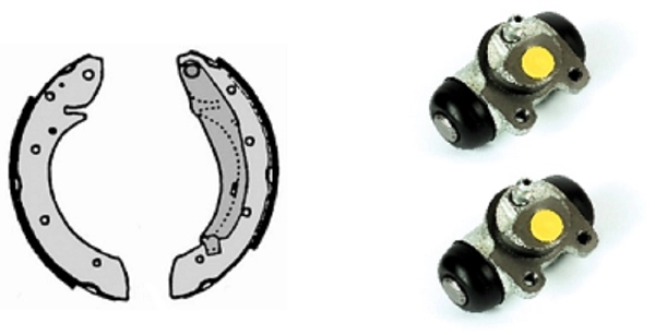 Brake Shoe Set (608.8096)